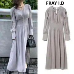FRAY I.D グレー プリーツワンピース　Sサイズ