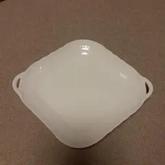 トレー、白磁（取っ手付き）