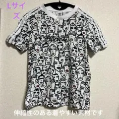最終特価⭐️adidas 顔柄 半袖Tシャツ FIORUCCIコラボLサイズ