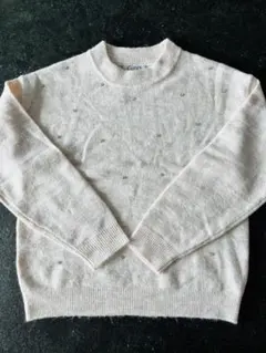【美品】Gina クリーム色 長袖セーター