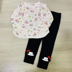 マイメロディー　裏起毛　トレーナー　レギンス