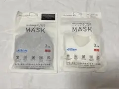 ユニクロ エアリズムマスク ちいさめM ブラック ホワイトのサムネイル