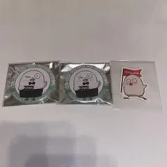 CR Crazy Raccoon おぼ obo 缶バッジ カフェ CRフェス