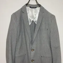 ZARA ザラ　テーラードジャケット　サイズ38 スーツ　ストライプ　古着MIX