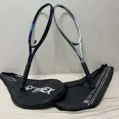 【ほぼ新品】2セット 硬式テニスラケット　ヨネックスとウィンブルドン　 ケース付