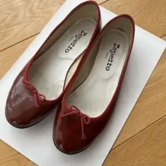 repetto レペット　バレエシューズ　ワインレッド　ダークレッド　エナメル