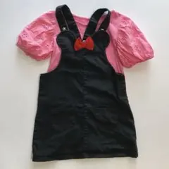 Disney ミニーマウス サロペットワンピースとカットソーセット