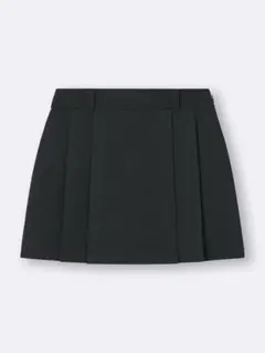 【新品】GU サイドプリーツスコートBLACK Mサイズ