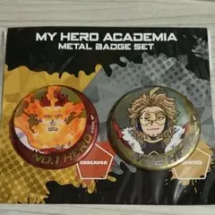 ヒロアカ メタル缶バッジセット エンデヴァー ホークス 僕のヒーローアカデミア