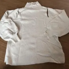 GRL ホワイト タートルネック ニット