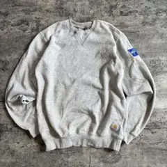 Carhartt ワンポイントロゴ スウェット Medline企業刺繍メンズ古着