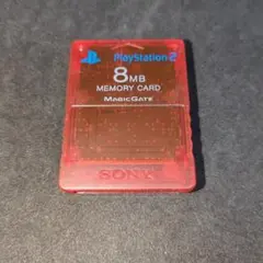 35.PS2メモリーカード クリムゾンレッド SCPH-10020