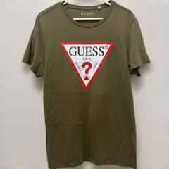 GUESS 半袖 Tシャツ カーキ ロゴプリントのサムネイル