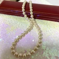 美品　ゴールドパールネックレス　54グラム