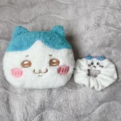 ちいかわ ハチワレ ふわふわフェイスポシェット シュシュセット