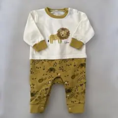 【未使用】ライオンプリントロンパース 80cm