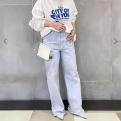 Spick and Span カラーガーメントダイルーズフィットパンツ