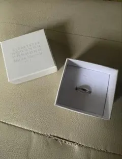 Maison Margiela ロゴリング　SLV925 箱付き 13号 14号