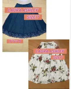 LAURA ASHLEY フレアスカート 2枚セット　ローラアシュレイのサムネイル
