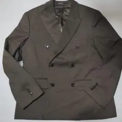 H&M レギュラーフィットダブルブレストジャケット 46サイズ オリーブのサムネイル