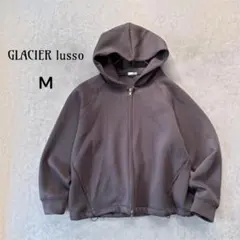 グラシア GLACIER lusso ダブルジップゆるパーカー スウェット M