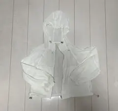 ホワイト フード付きジャケット