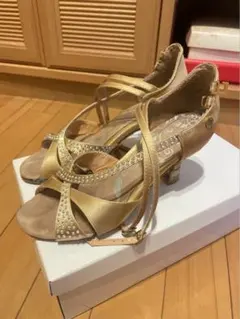 社交ダンス用　クロスデザイン 編み込み 　オープントゥ　サテン　ラテンシューズ 社交ダンス用 クロスデザイン 編み込み オープントゥ サテン ラテン
