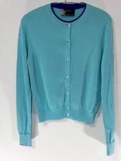 Paul Smith BLACK シルク混 カーディガン 水色 Mのサムネイル
