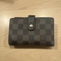 LOUIS VUITTON ダミエ エベヌ 二つ折り財布 正規