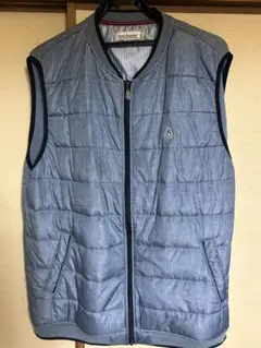 【美品】Hush Puppies ブルー系 薄めベスト 2Lサイズ