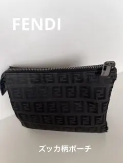 ✨極上美品✨　フェンディ　二つ折り　FF金具　ズッカ柄　レザー　キャンバス　黒 FENDI（フェンディ） 二つ折り財布 Bi-Fold Wallet 7M0169 AJF4 メンズ