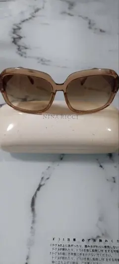 NINA RICCI ブラウンオーバーサイズサングラス