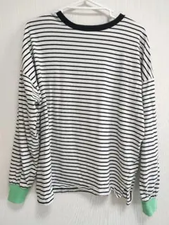 earth music&ecology ストライプ 長袖トップス