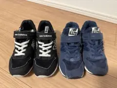 ニューバランス　996 スニーカー　2足セット　黒　ネイビー　20.5㎝