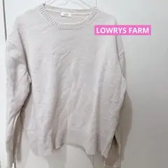 LOWRYS FARM ローリーズファーム 羊毛 薄手ニット Lサイズ