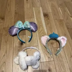 カチューシャセット（貝殻・クマ・耳付き）