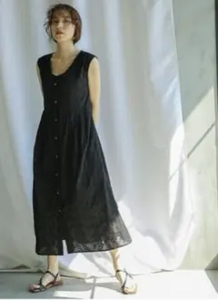 セレクトモカ　エンブロイダリーレースワンピース/刺繍デザインワンピース