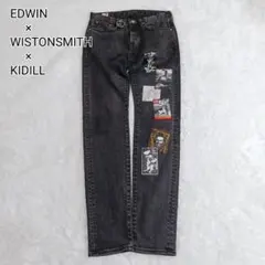 EDWIN×WISTONSMITH×KIDILL デニム セルビッチ 黒 Y2Kのサムネイル
