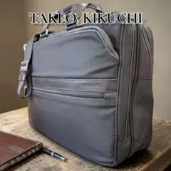 TAKEO KIKUCHI タケオキクチ 2Way ブラック レザー×ナイロン