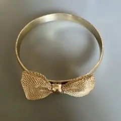ゴールド　リボンバングルのサムネイル