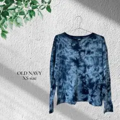 OLD NAVY【XS】ダークブルー 長袖Tシャツ スウェット トレーナー