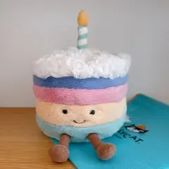 ジェリーキャット　ぬいぐるみチェリーケーキ　バースデー　誕生日 jellycat ジェリーキャット チェリー ケーキ 誕生日ケーキ ぬいぐるみ