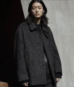 WYM SHAGGY SHORT SOUTIEN COLLAR BLOUSON