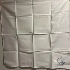 Pisces 刺繍入り ホワイト ハンカチ