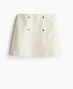 H&M フロントボタンミニスカート