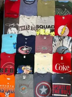 アメリカ直輸入古着 プリントTシャツ メンズ L/XL 20枚セット まとめ 