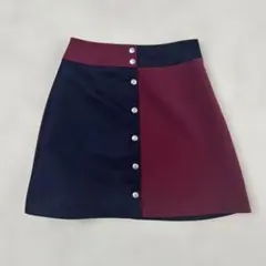MARY QUANT バイカラー ミニスカートのサムネイル