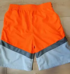 オレンジ✕グレー スポーツ ハーフパンツ