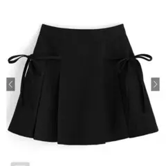GRL インパン裏地付きリボンプリーツミニスカート[gn196]