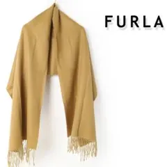 610 新品 FURLA フルラ 洗える カシミヤマフラー 大判 ストール